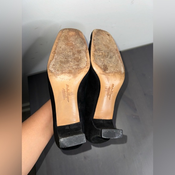Salvatore Ferragamo Women’s Black Suede Heels - Picture 5 of 8